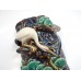 Vintage China Cormorant Bird Hunting in Shells Wall Pocket   332724099160